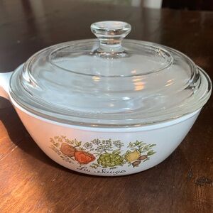 CorningWare La Sauge Spice of Life 1 pt Sauce Pan with Lid